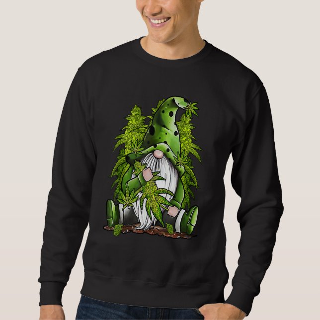 Hippie Weed Gnome Sweatshirt (Front)
