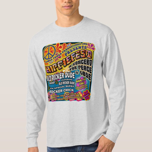 Hippiefest Concert Poster T-Shirt (Front)