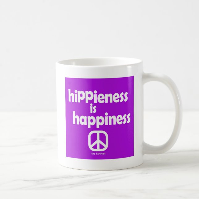 Hippieness Is Happiness Mug (Right)