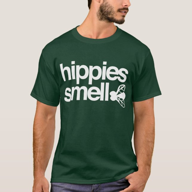Hippies Smell T-Shirt (Front)