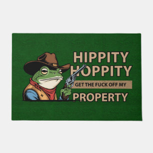 Hippity Hoppity Doormat – Funny Welcome Mat