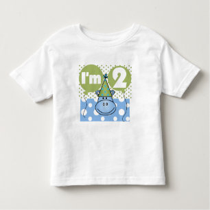 Hippo 2nd Birthday Tshirts and Gifts