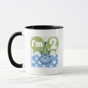 Hippo 2nd Birthday Tshirts and Gifts Mug