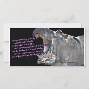 Hippo Advent Card