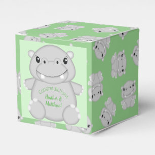 Hippo Baby Shower Favour Box
