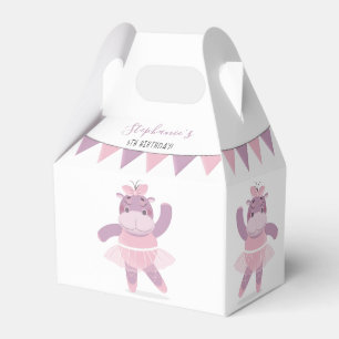 Hippo Ballerina Favour Box