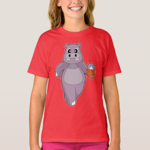 Hippo Basketball player Basketball T-Shirt