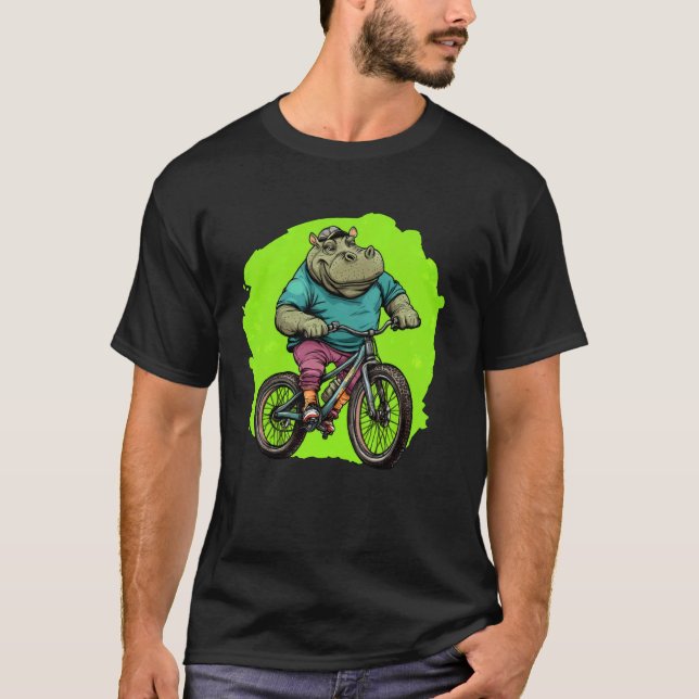 Hippo Bike T-Shirt (Front)