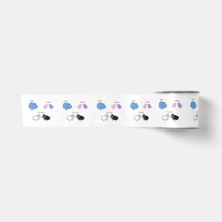 Hippo Birdies Two Ewes Satin Ribbon
