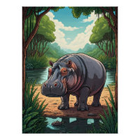 Hippo by the Riverside