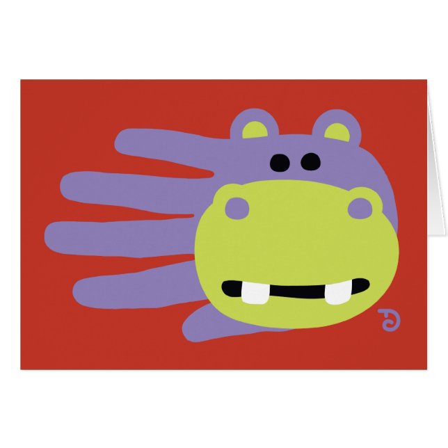 Hippo card (Front Horizontal)