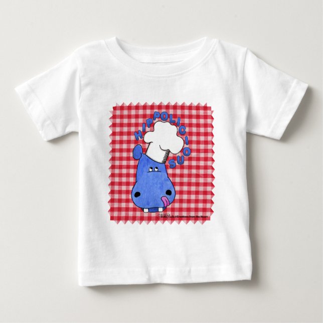 Hippo Chef Hippolicious Baby T-Shirt (Front)