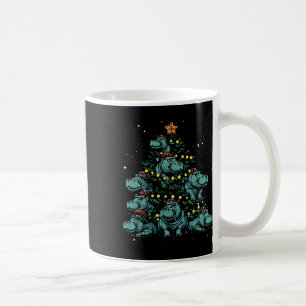 Hippo Christmas Tree Hippopotamus Africa Animal Xm Coffee Mug