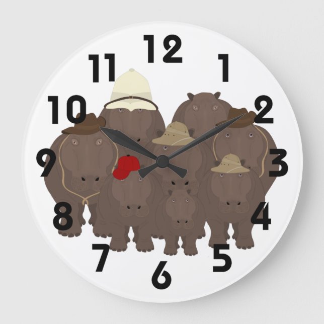 Hippo Clock (Front)