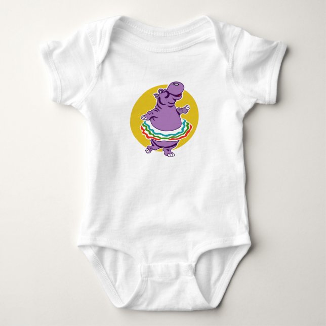 Hippo Dance Baby Bodysuit (Front)