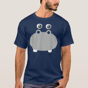Hippo Face Costume Halloween Pretend I'm A Hippo F T-Shirt