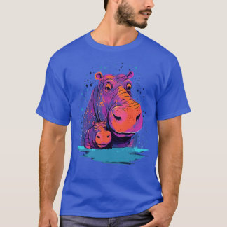 Hippo Fathers Day T-Shirt