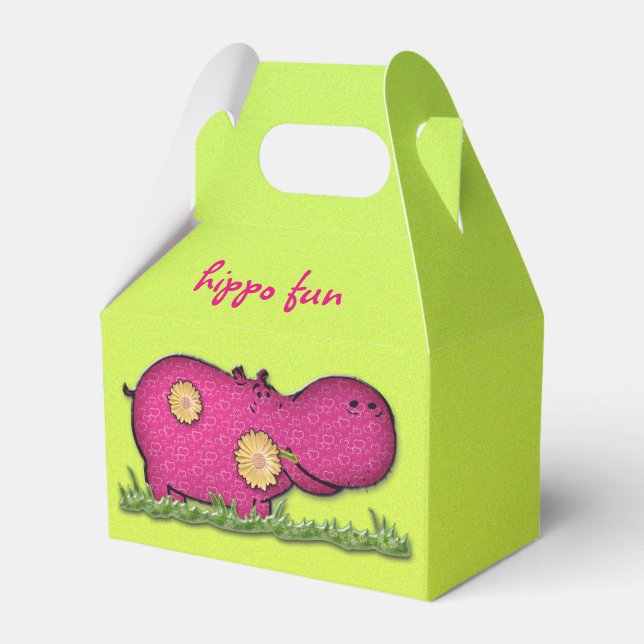 hippo fun favour box (Front Side)