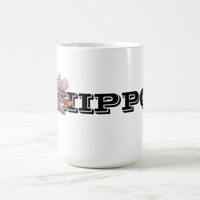 Hippo Fun Scene Coffee Mug (Center)