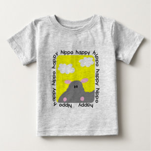 Hippo Happy Baby Football Bodysuit
