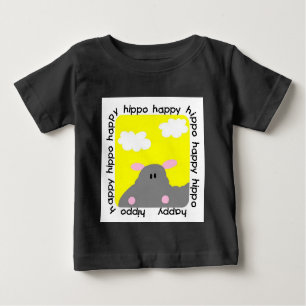Hippo Happy Baby Raglan T-shirt