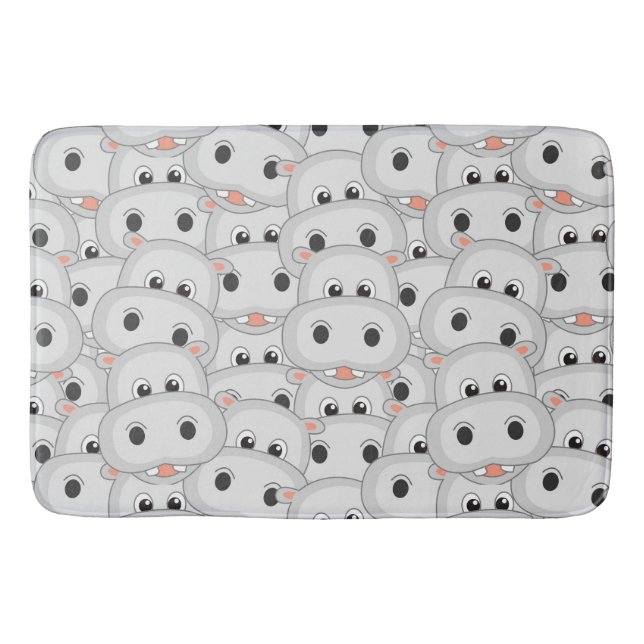 Hippo Head Bath Mat (Front)
