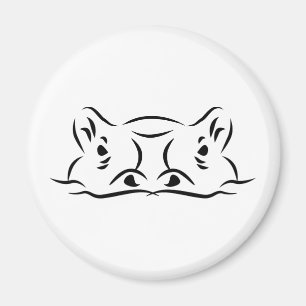 Hippo head magnet