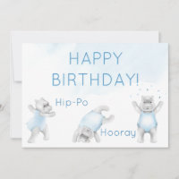 Hippo Hooray Somersault Birthday
