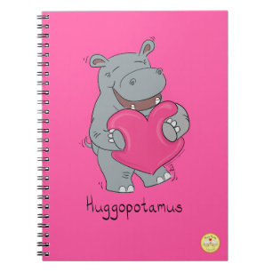 Hippo Hugs Valentine’s Day Notebook