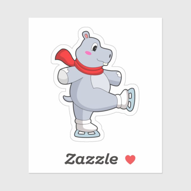 Hippo Ice skating Ice skates (Sheet)