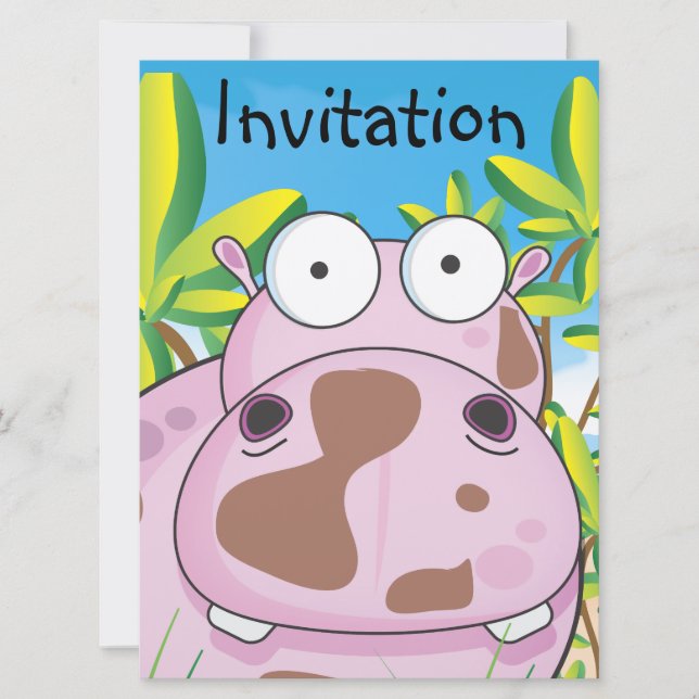 Hippo Invitation (Front)