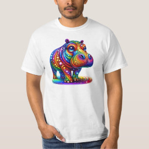 Hippo love in rainbow colours: for proud parents  T-Shirt