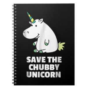 Hippo Lover Gift Chubby Unicorn Hippo Cute Hippo Notebook