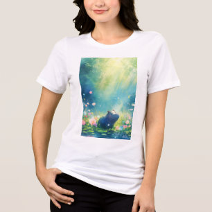 Hippo Magical Pond Meadow Tri-Blend Shirt