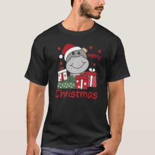 Hippo Merry Christmas Winter Hippos Christmas  1 T-Shirt