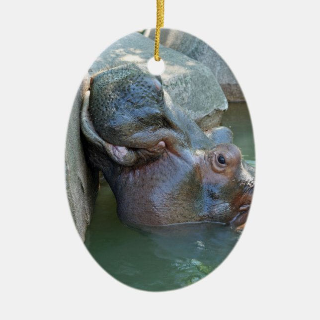 Hippo Ornament (Front)