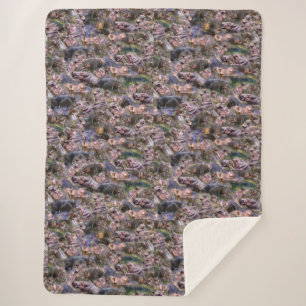 Hippo Photo Collarge, Sherpa Blanket