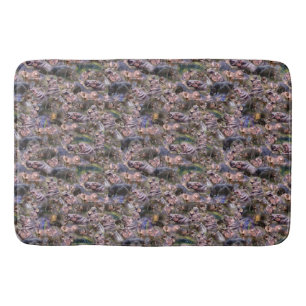 Hippo Pictures Collarge, Memory Foam Bath Mat. Mat