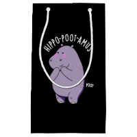 Hippo-poot-amus Funny Farting Hippo Pun Dark BG