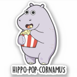 Hippo-pop-cornamus Funny Hippo Pun 