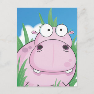 Hippo Postcard