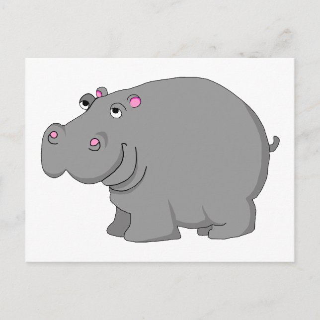 hippo postcard (Front)