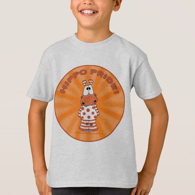 Hippo Pride Starburst T-Shirt (Front)