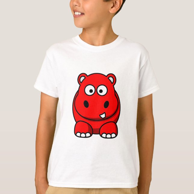 Hippo Red T-Shirt (Front)