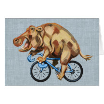 Hippo Riding a Bicycle
