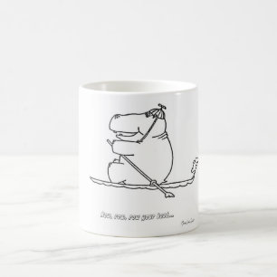 Hippo Row Boat Mug