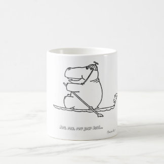 Hippo Row Boat Mug