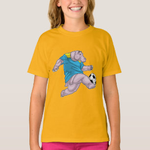 Hippo Soccer player Soccer T-Shirt