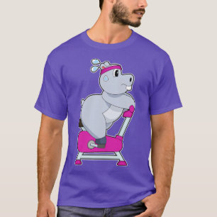 Hippo Spinning Bike T-Shirt
