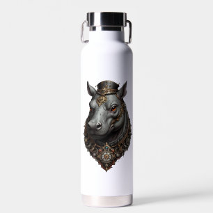 Hippo Steampunk Design, Water Bottle